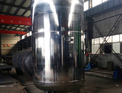Stainless steel gas storage tank